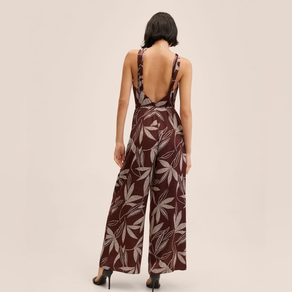 #3 MANGO Knot printed jumpsuit - Picture 5 of 7